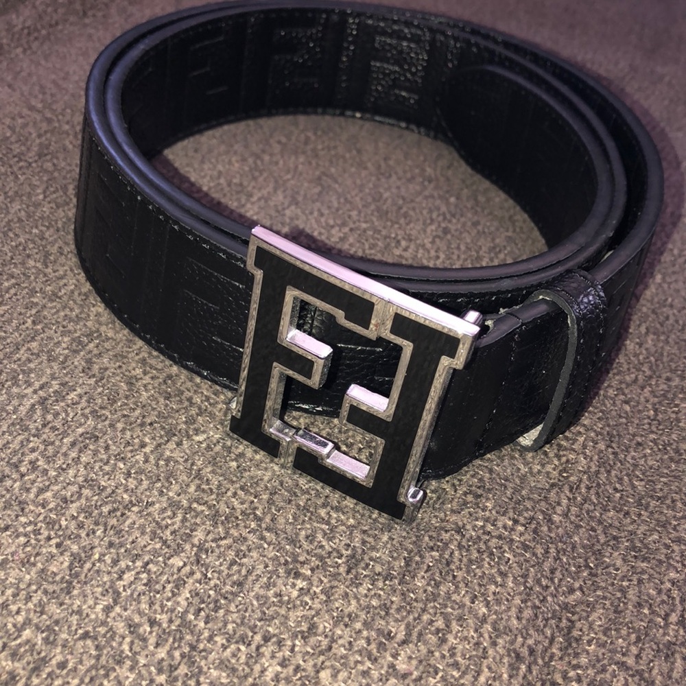 Authentic Black Fendi belt
